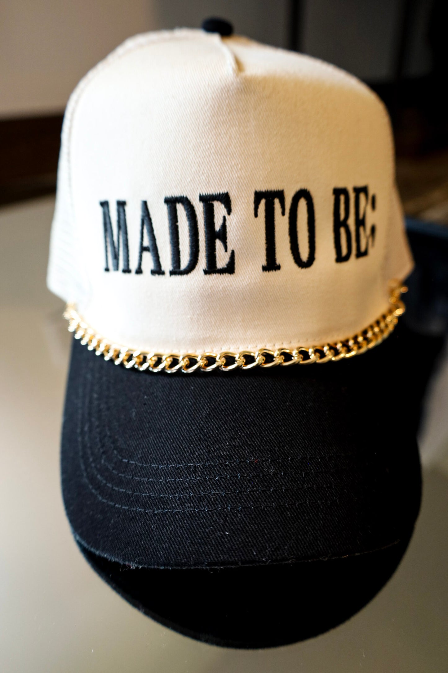gold chain hat charm