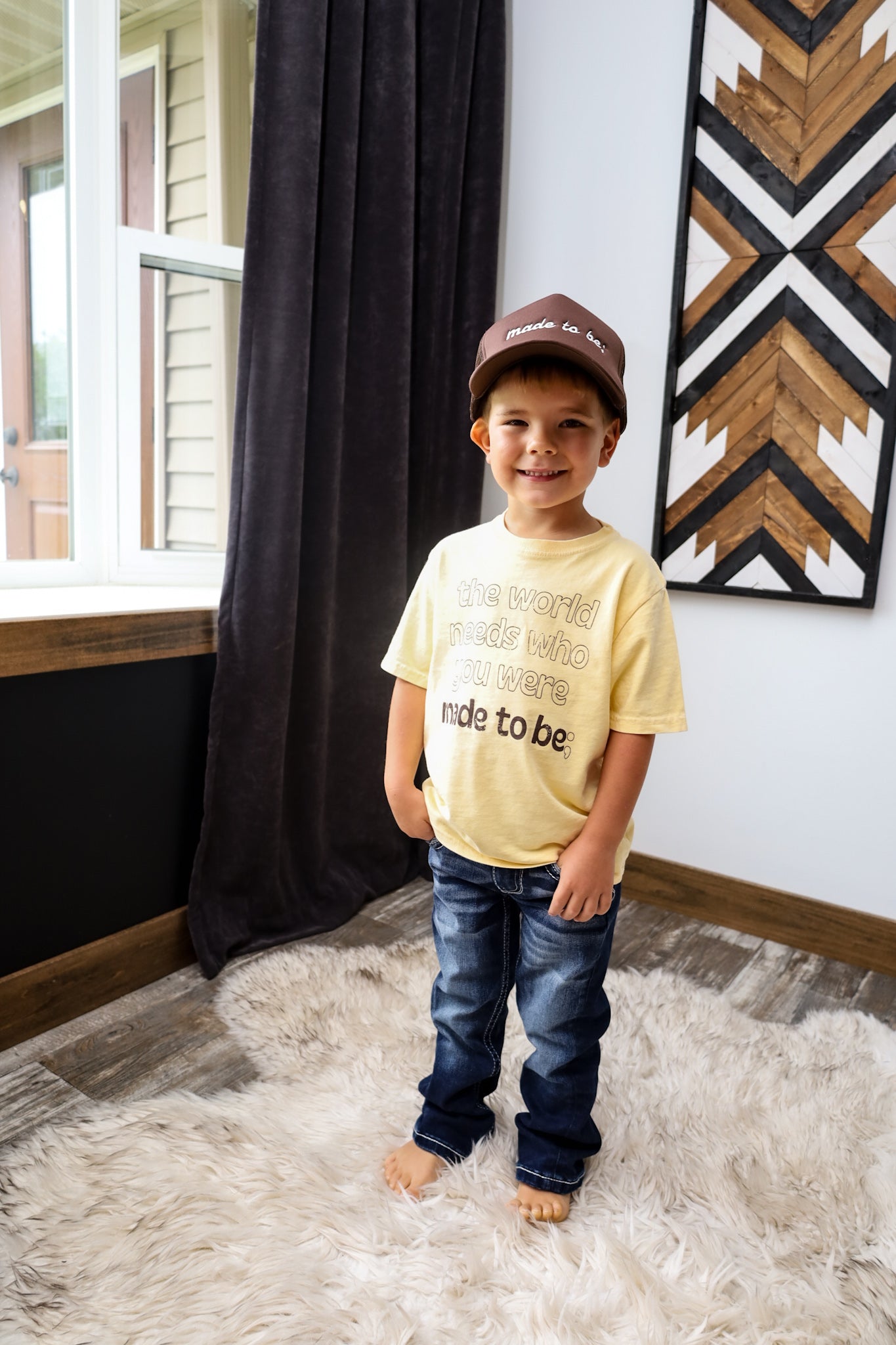 children's made to be; tee - butter