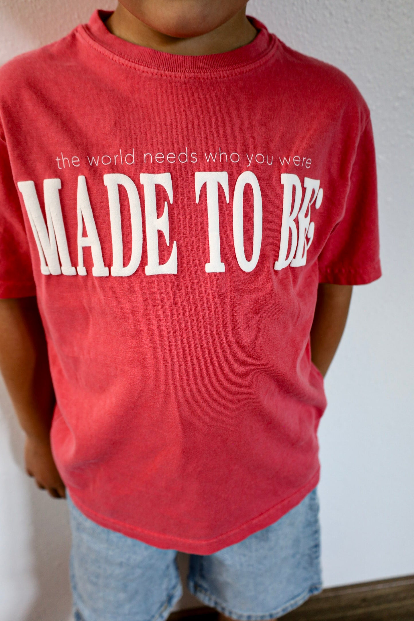 children's made to be; tee - papaya