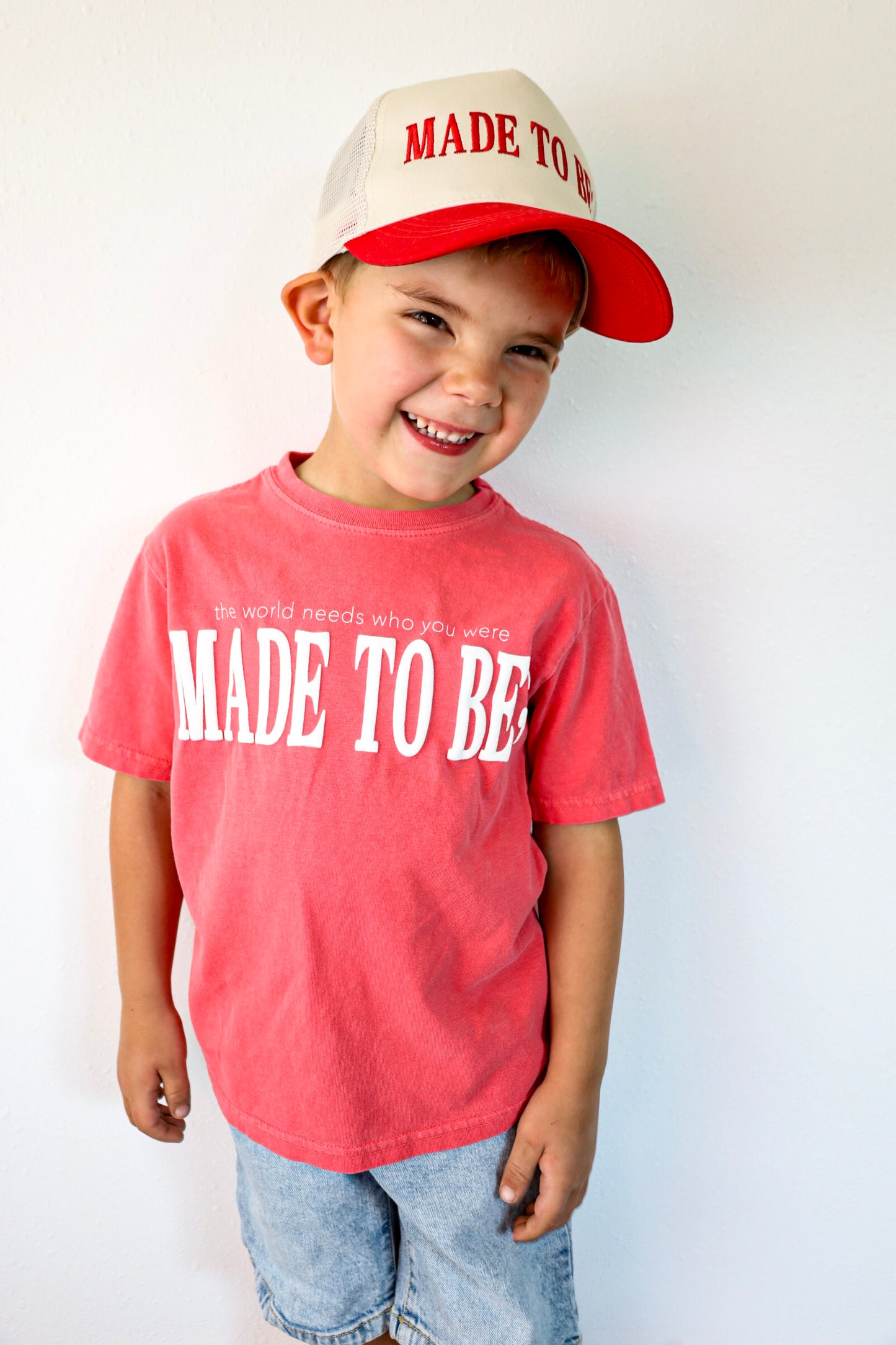 children's made to be; tee - papaya