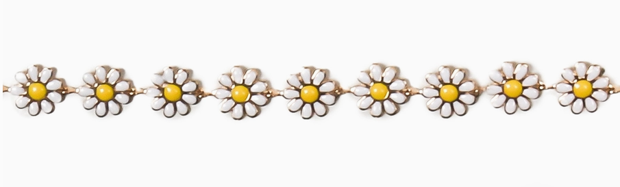 daisies hat charm