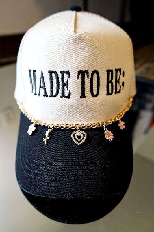 pink flower hat charm