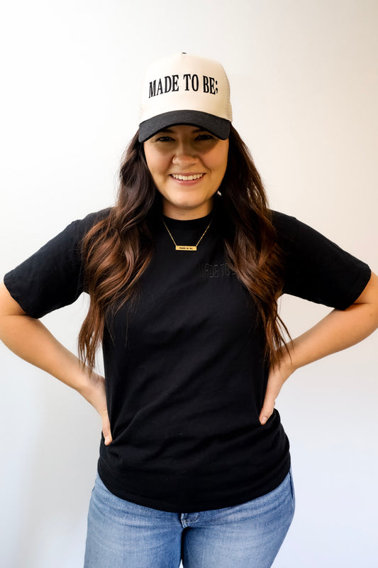 made to be; tee - black