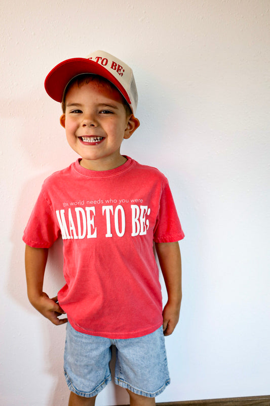 children's made to be; tee - papaya