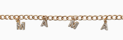 mama hat charm - rhinestone